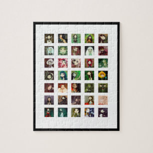 Dunkle Märchen-Charakter-Collage Puzzle