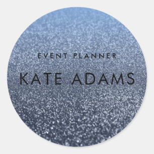 Dunkle Marmorschifffahrt Abstrakt Runder Aufkleber