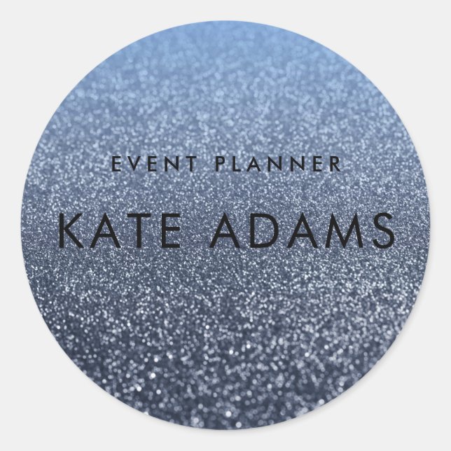 Dunkle Marmorschifffahrt Abstrakt Runder Aufkleber (Vorderseite)