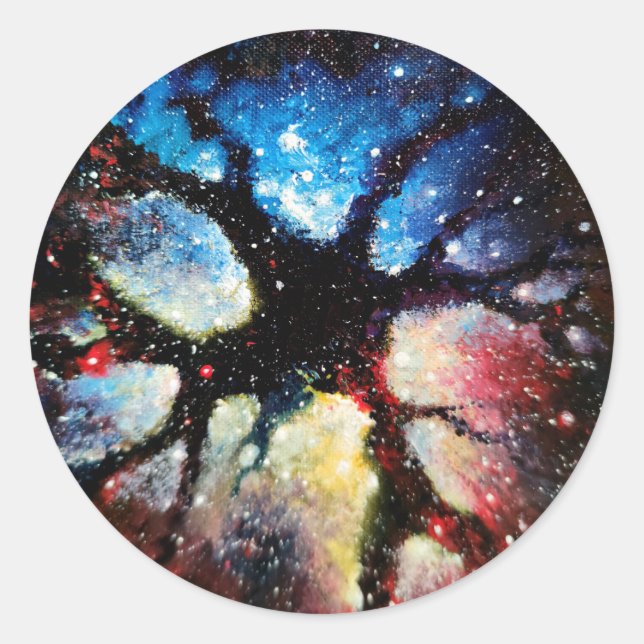 Dunkle Materie im Universum Runder Aufkleber (Vorderseite)