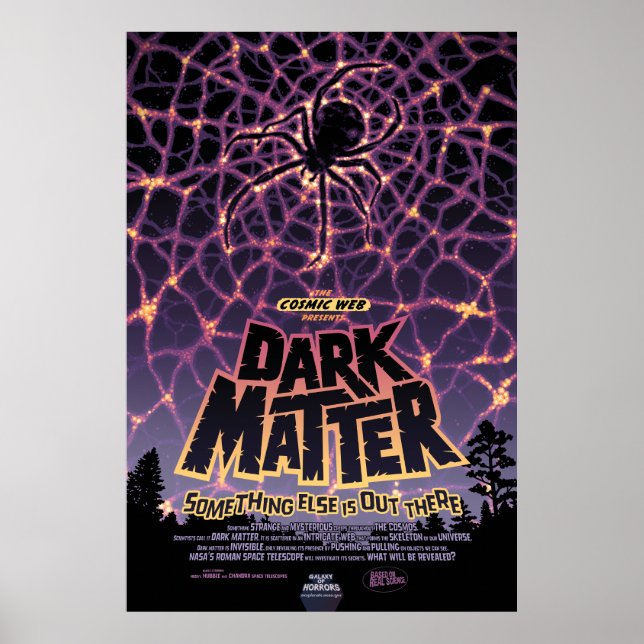 Dunkle Materie Universum, Galaxie der Horror Hallo Poster (Vorne)