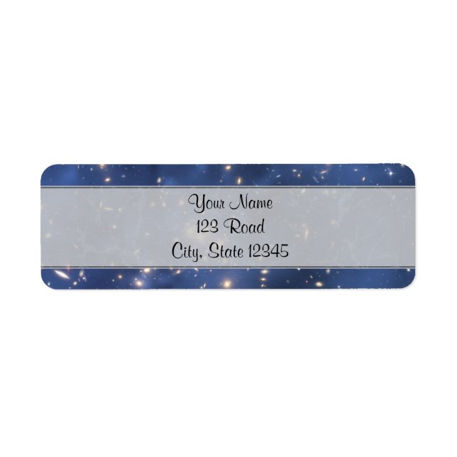Dunkle Matterring und Galaxy Cluster in Cobalt Blu (Vorne)