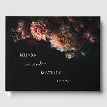 Dunkle melancholische Dahlien Blumen | Hochzeit