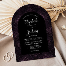 Dunkle, melancholische, violette Blumen Hochzeit S