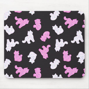 Dunkle Miezekatze-Plätzchen Mousepad