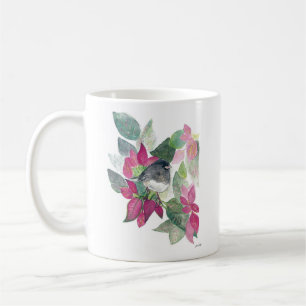 Dunkle Mit Augen Junco Bird Wasserfarbe Tasse Kaff