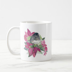 Dunkle Mit Augen Junco Bird Wasserfarbe Tasse Kaff