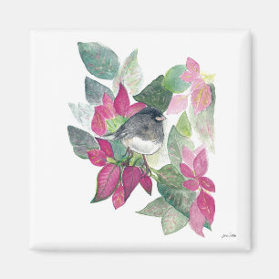 Dunkle Mit Augen Junco Bird Wasserfarbenmagazin Magnet