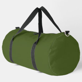 Dunkle Moosfarbe Grün Solid Farbe Duffle Bag
