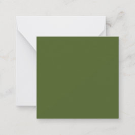 Dunkle Moosfarbe Grün Solid Farbe Mitteilungskarte