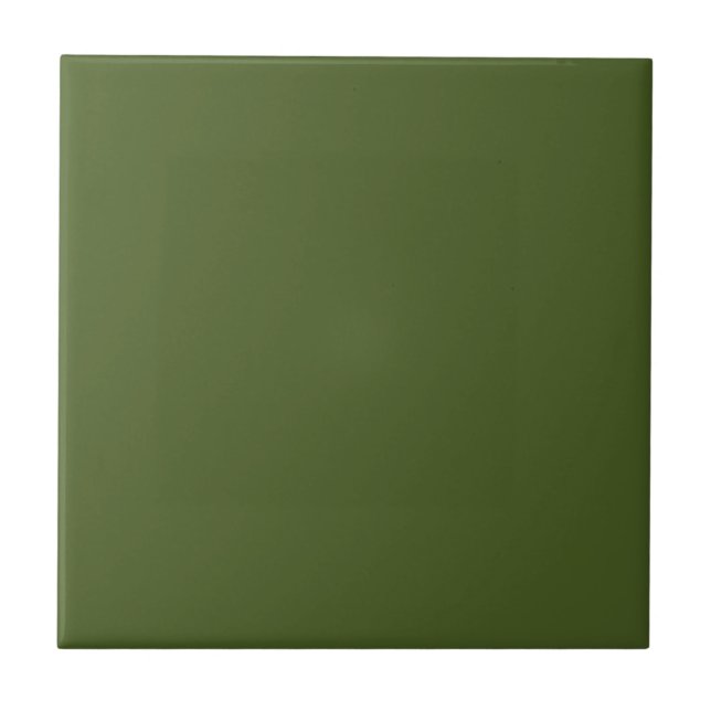 Dunkle Moosgrüne Farbtafel Fliese (Vorderseite)