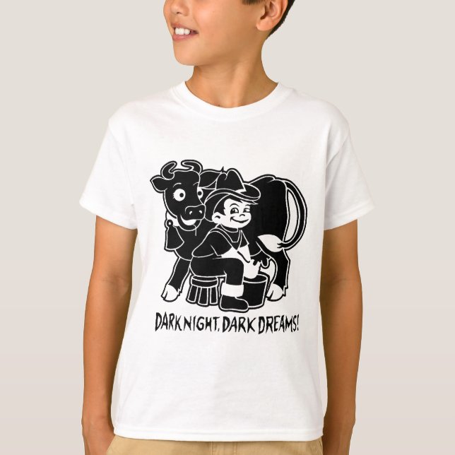 Dunkle Nacht dunkle Träume T-Shirt (Vorderseite)