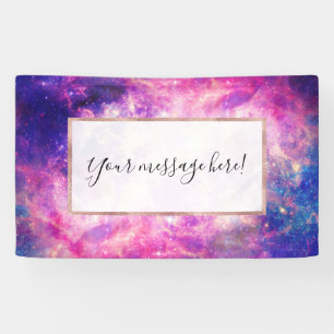 Dunkle Nacht Gradient Galaxy Glows Zodiac Starry S Banner