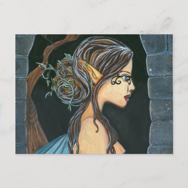 dunkle Nacht Postkarte (Vorderseite)