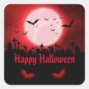 Dunkle Nachtbeobachter Quadratischer Aufkleber