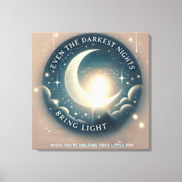 Dunkle Nächte AI Kunst Leinwanddruck