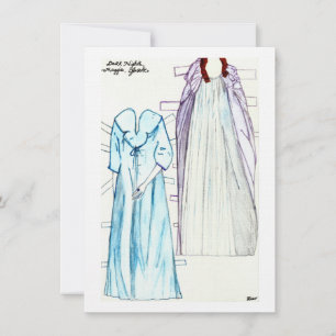 Dunkle Nächte Leinenpapier Puppentheater für Maggi Einladung