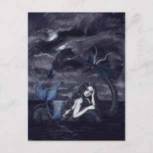 Dunkle Nachtkarte Postkarte