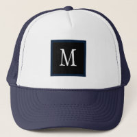 Dunkle Navy Blue Custom Single Initial Classic