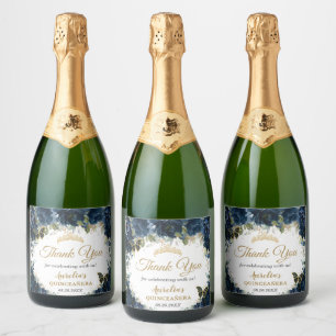 Dunkle Navy Blue Floral Rose Schmetterlinge Gefall