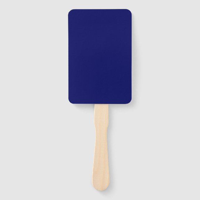 Dunkle Navy Solid Color Fächer (Vorderseite)