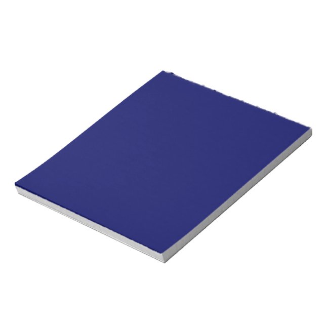 Dunkle Navy Solid Color Notizblock (Rotiert)