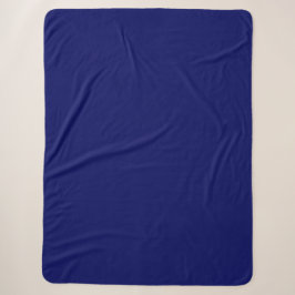 Dunkle Navy Solid Color Sherpadecke