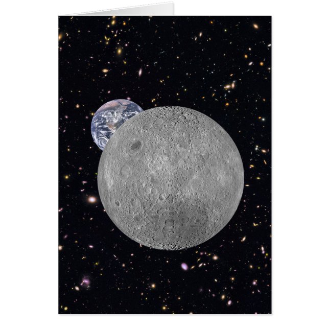 Dunkle oder ferne Seite des Mond Sternenhimmel (Vorne)