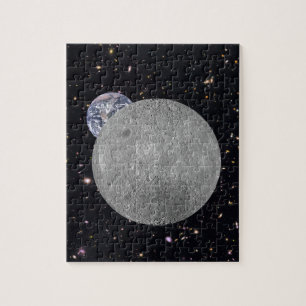 Dunkle oder ferne Seite des Mond Sternenhimmel Puzzle