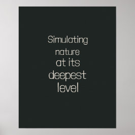 Dunkle Oliv-Beige-Quantum-Expert-Kunst Poster