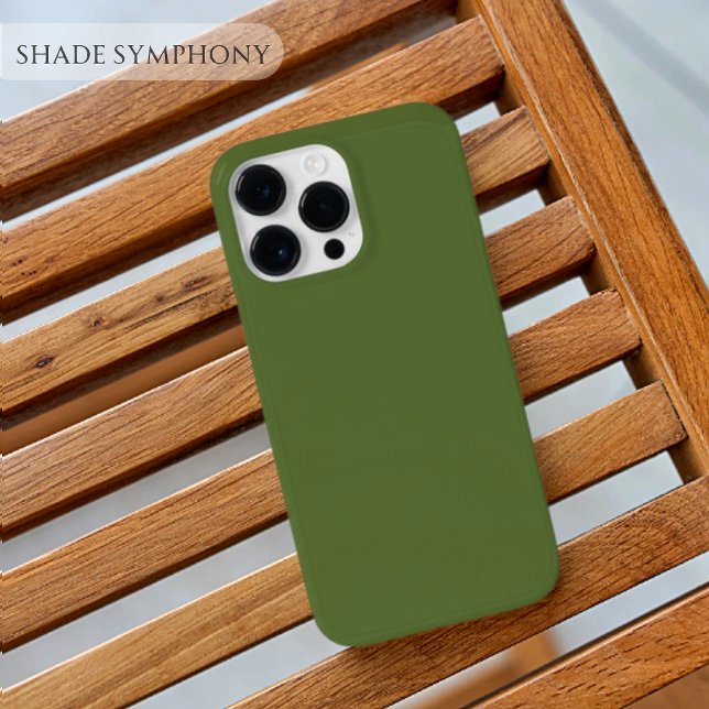 Dunkle Olive Green Eine der besten Solid Green Sha Case-Mate iPhone Hülle (Plain solid green samsung iphone cases)