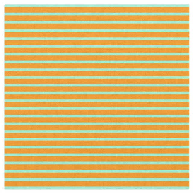 Dunkle Orange- und Aquamarine Stoff (Nahaufnahme)