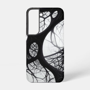 Dunkle organische Wurzeln abstraktes Muster Case Samsung Galaxy Hülle