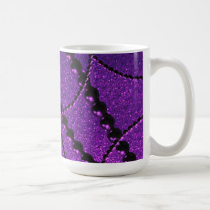 Dunkle Perlen mit violettem Metallic-Schimmer Kaff Kaffeetasse
