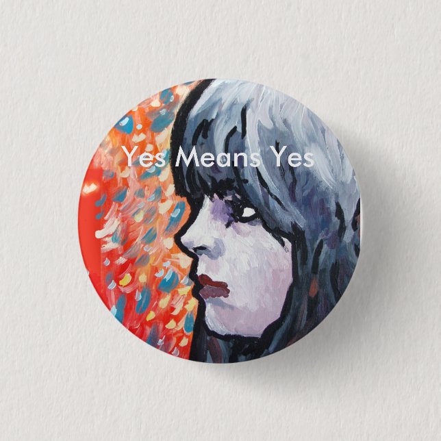 Dunkle Prinzessin Button (Vorderseite)