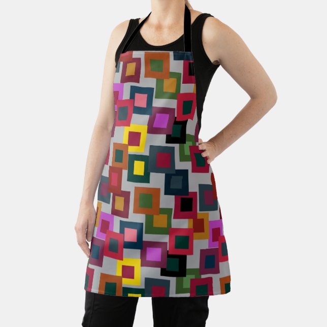 Dunkle Quadrate auf Licht Schürze (InSitu)