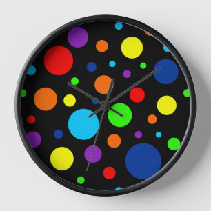 Dunkle Rainbow Spots Uhr