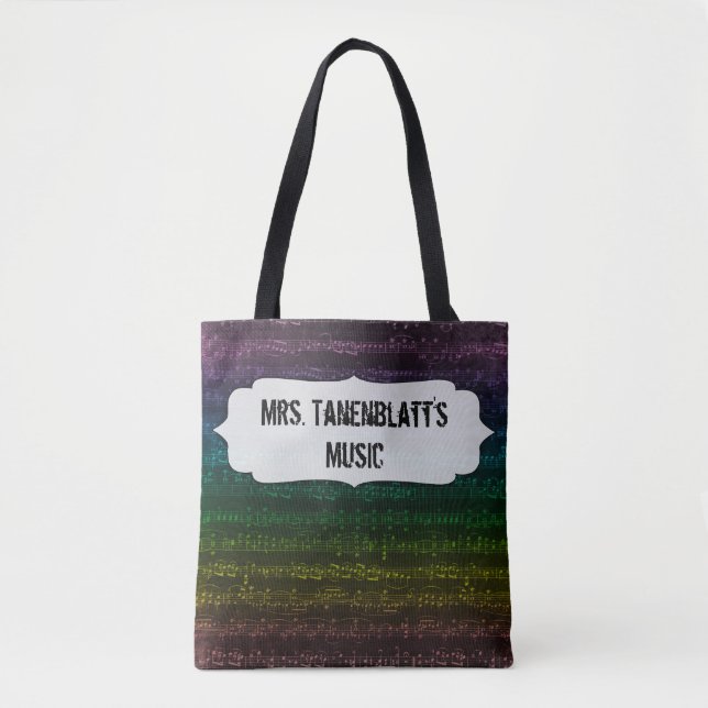 Dunkle Regenbogen-Tasche - fertigen Sie Front und (Vorderseite)