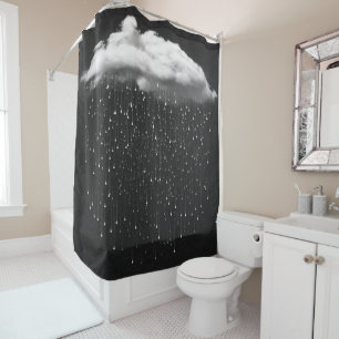 Dunkle Regenwolke Duschvorhang