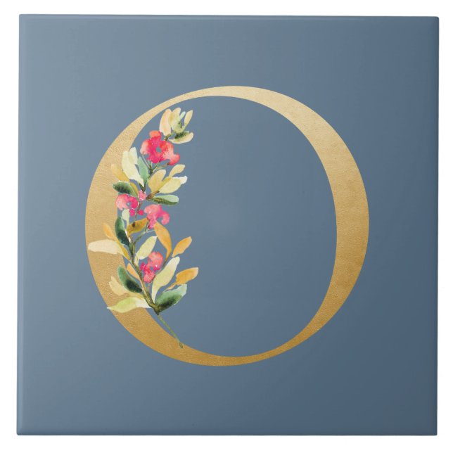 Dunkle regnerische Imitate goldfarben oder blühend Fliese (Vorderseite)