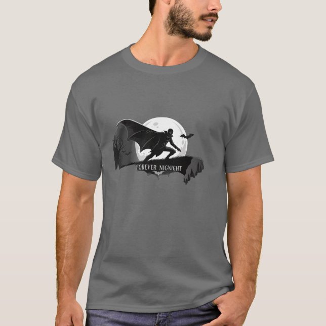 Dunkle Rittermütze T-Shirt (Vorderseite)