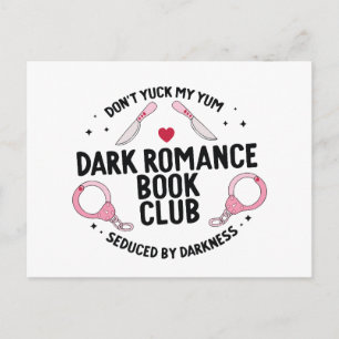 Dunkle Romance-Buchclub Postkarte