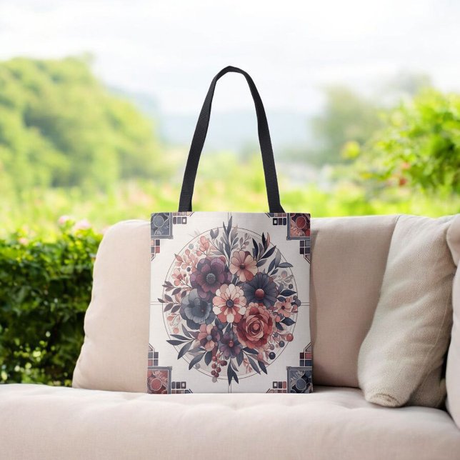 Dunkle Romance Burgund Art Deco Blumen Sommer (Von Creator hochgeladen)