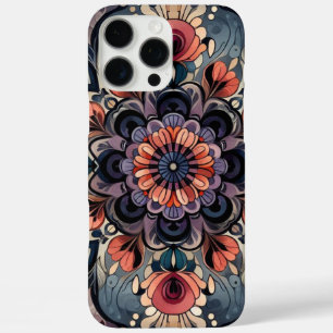 Dunkle Romance Burgund Art Deco Blumen Sommer iPhone 16 Pro Max Hülle