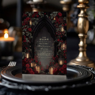 Dunkle Romance Gothic Lantern Party Night Einladung