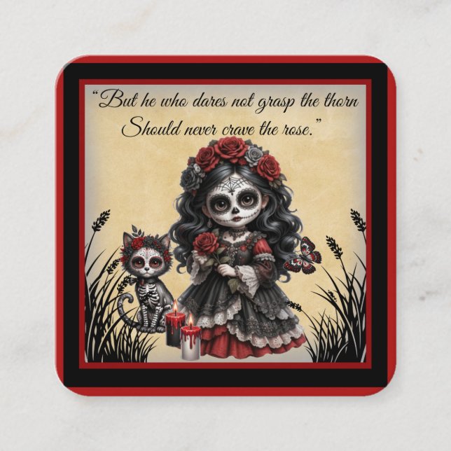 Dunkle Romantik_ Krimsonrose Begleitkarte (Vorderseite)
