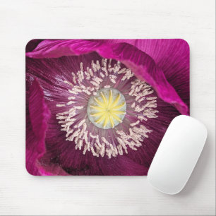 Dunkle rosa Orientalische Mohnblume Mousepad