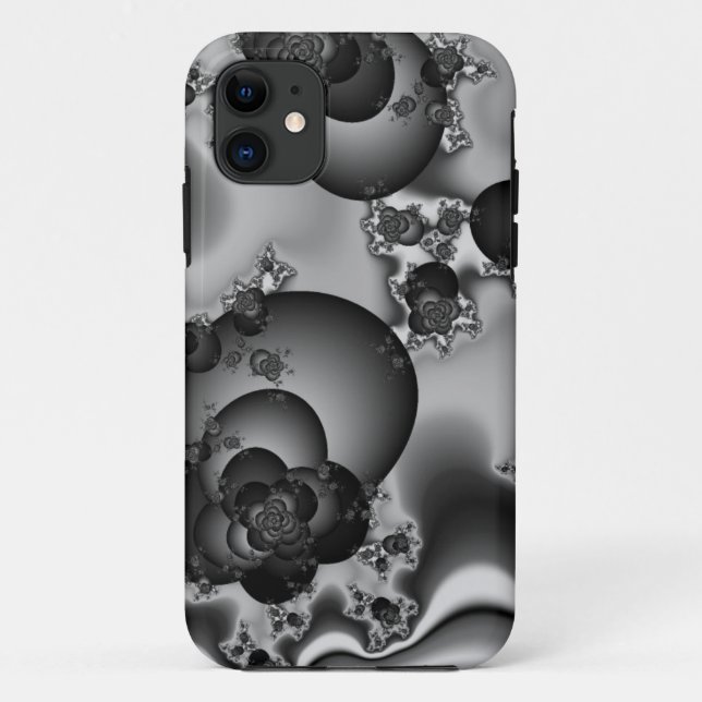 Dunkle Rose Fraktal Case-Mate iPhone Hülle (Rückseite)