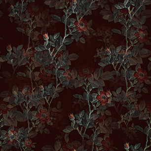 Dunkle Rose Gothic Duschvorhang