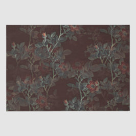 Dunkle Rose Gothic Rose Buds Decoupage Seidenpapier